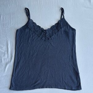 Abercrombie & Fitch Navy Lace Cami Top